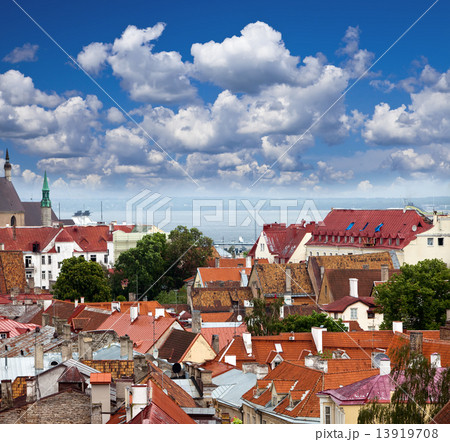 View of Old city's roofs. Tallinn. Estonia. View of Old city's roofs. Tallinn. Estonia. 13919708