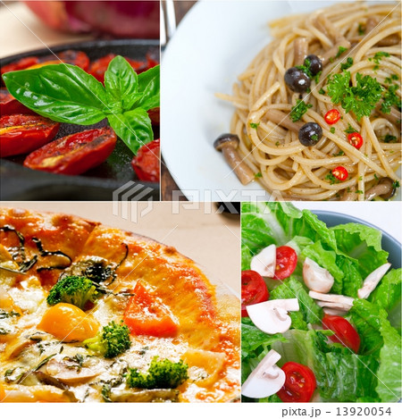 healthy Vegetarian vegan food collage 13920054