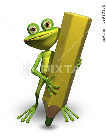 Frog and Pencil Frog and Pencil 13920159