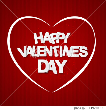 Happy Valentines Day Card. Vector Illustration 13920163
