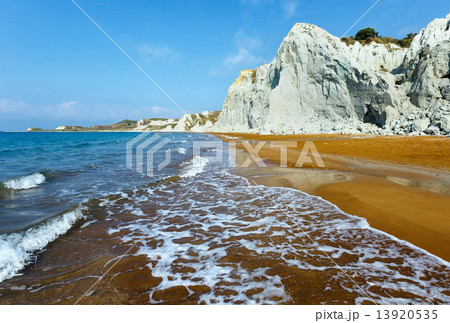 Xi Beach morning view (Greece, Kefalonia). 13920535