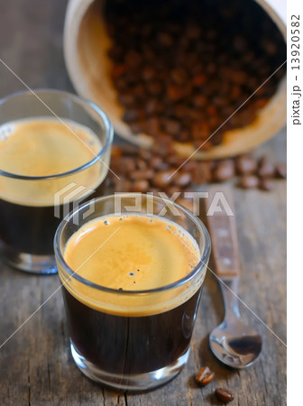 Espresso and Roasted coffee beans Espresso and Roasted coffee beans 13920582