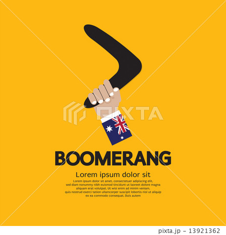 Hand Holding A Boomerang. 13921362