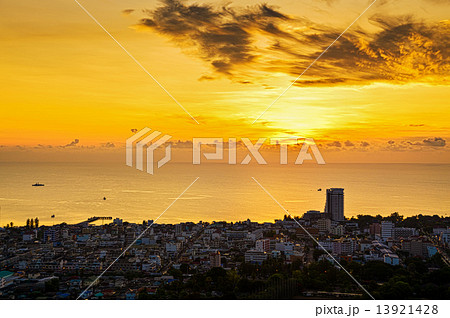 Landscape Hua Hin city at sunrise Landscape Hua Hin city at sunrise 13921428