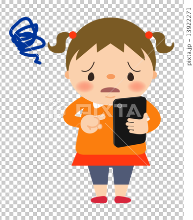 スマホを持った女の子 13922271