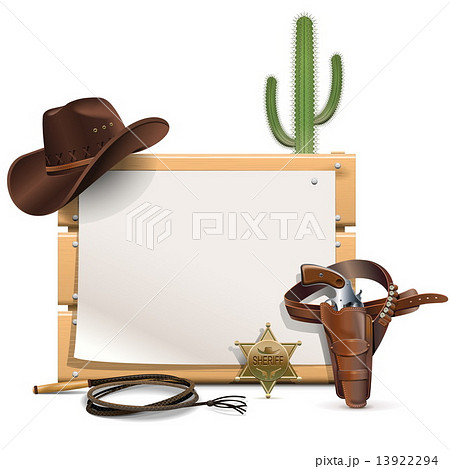 Vector Cowboy Frame 13922294