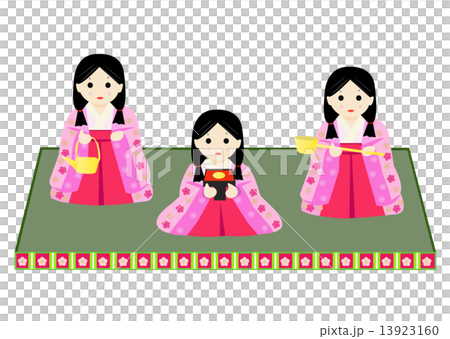 ひな人形ー三人官女 ひな人形ー三人官女 13923160