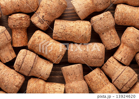 Champagne wine corks texture 13924620