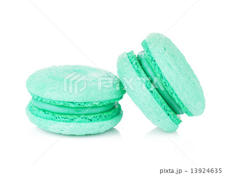 Aquamarine color macarons 13924635