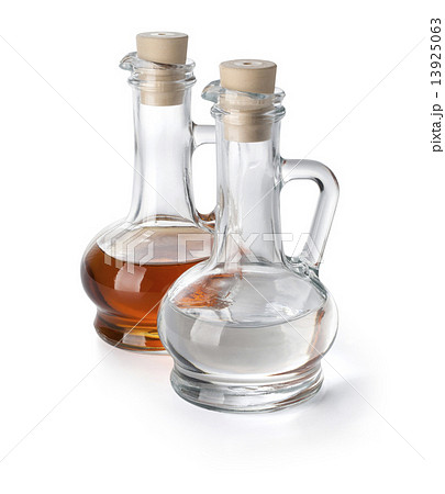 Bottles with oil and vinega 13925063