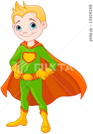 Super boyのイラスト素材 [13926268] - PIXTA, 画像サイズ:313x450