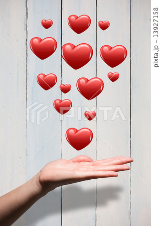Composite image of hand showing Composite image of hand showing 13927158