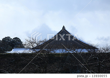 雪の篠山城 13930055