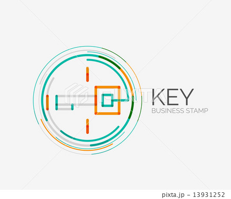 Minimal line design shopping stamps, key 13931252