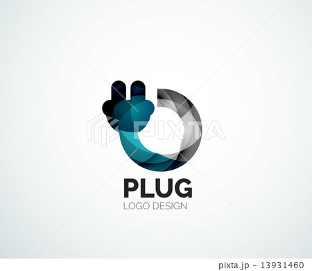 Abstract logo - plug icon 13931460