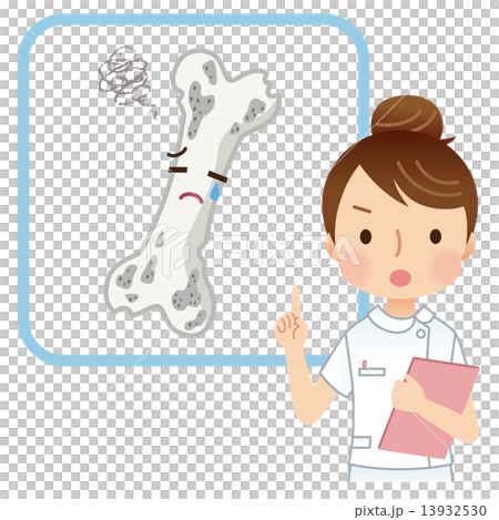 骨粗鬆症　説明する看護師 13932530