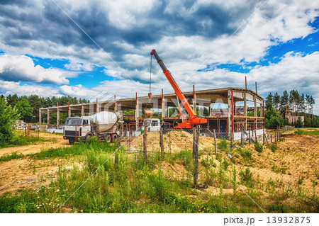 Building under construction with hdr effect 13932875