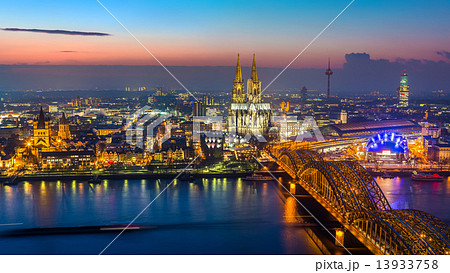 Cologne at dusk 13933758
