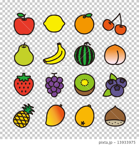 Fruit icon - Stock Illustration [13933975] - PIXTA