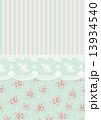 striped background with lace and flowers vintage color 13934540