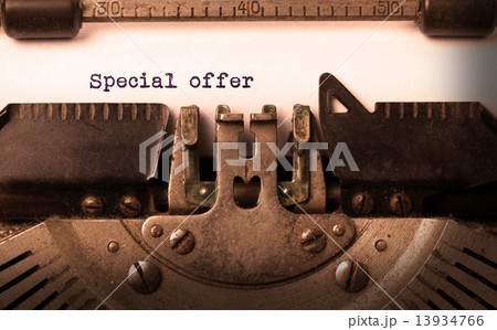 Vintage inscription made by old typewriter Vintage inscription made by old typewriter 13934766