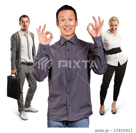 Teamwork and Asian Man Shows OK Teamwork and Asian Man Shows OK 13935921