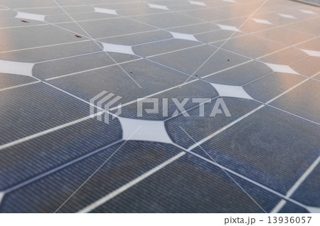 solar cell with sunlight background, Green energy or safe energy. 13936057