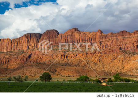 Beautiful rock formations in Moab near the Arches NP 13936618