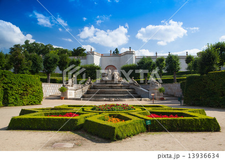 Garden park in Dobris 13936634
