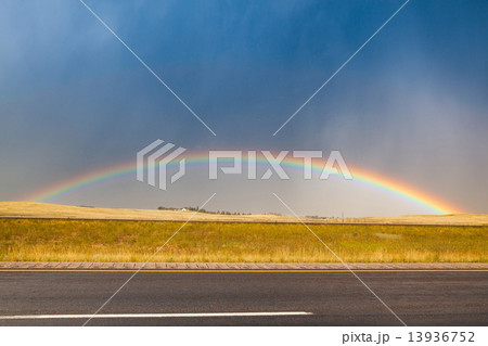 Dangerous storm on the prairie in Wyoming Dangerous storm on the prairie in Wyoming 13936752