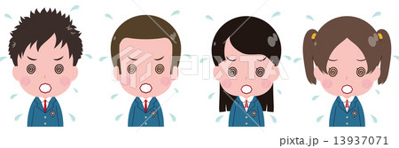 学生　ブレザー　目が回る 13937071