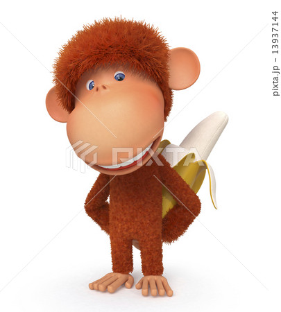 The monkey with banana 13937144