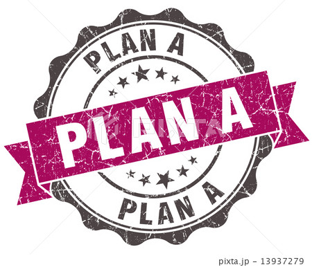 plan a grunge violet seal isolated on white 13937279