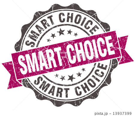 smart choice grunge violet seal isolated on white 13937399