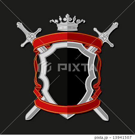 Coat of arms in modern flat style. Vector illustration 13941507