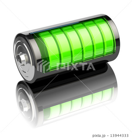 Battery charge level indicators isolated on white. Charging. Battery charge level indicators isolated on white. Charging. 13944333