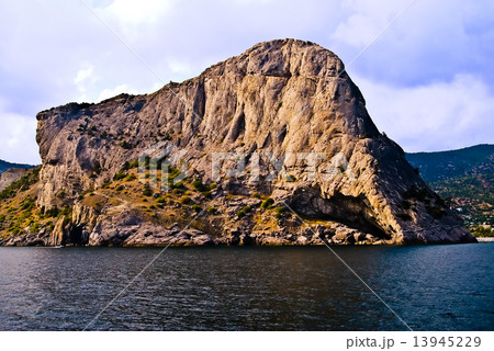 Crimean mountains from the sea 13945229