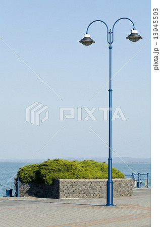 Vintage Blue Lamp Post 13945503