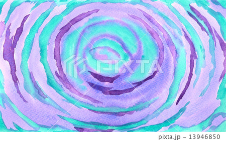 青緑色と紫色手描き水彩背景テクスチャー 13946850