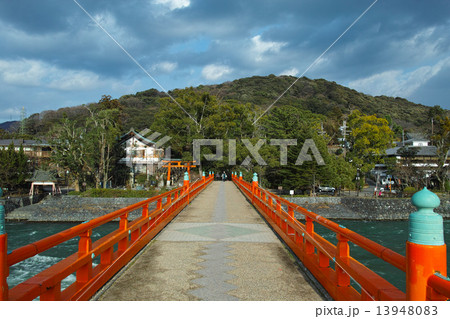 朝霧橋と宇治川 13948083