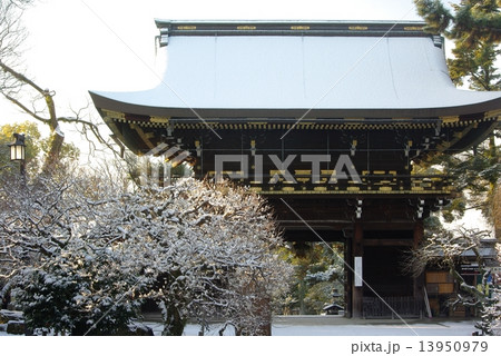 雪景色の北野天満宮 13950979