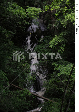 岡山県　鳴滝峡 雄滝 13951934