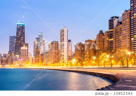 Chicago at dusk Chicago at dusk 13952343