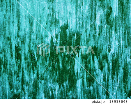 Green and white painted metal background with bolts Green and white painted metal background with bolts 13953643