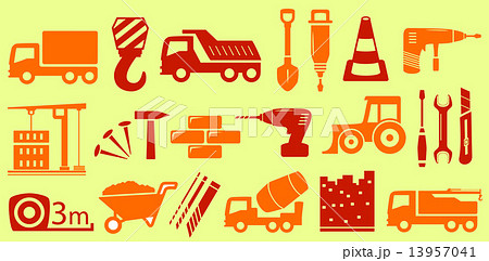 set isolated object for construction industry set isolated object for construction industry 13957041