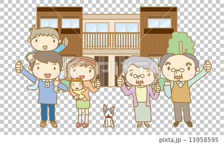 Two-family house three generations 13958595