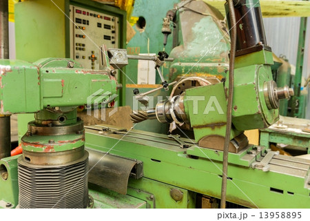 Industrial machine in the factory Industrial machine in the factory 13958895