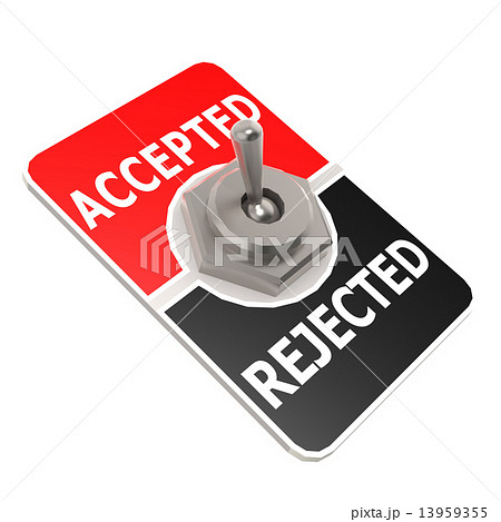Accepted and rejected toggle switch Accepted and rejected toggle switch 13959355