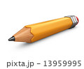 Single pencil. 3D icon isolated on white background 13959995
