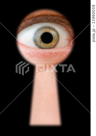 Eye in keyhole Eye in keyhole 13960039